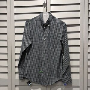 J.Crew Men’s Pre loved 98% Organic Cotton Slim Untucked Long Sleeves Shirt.